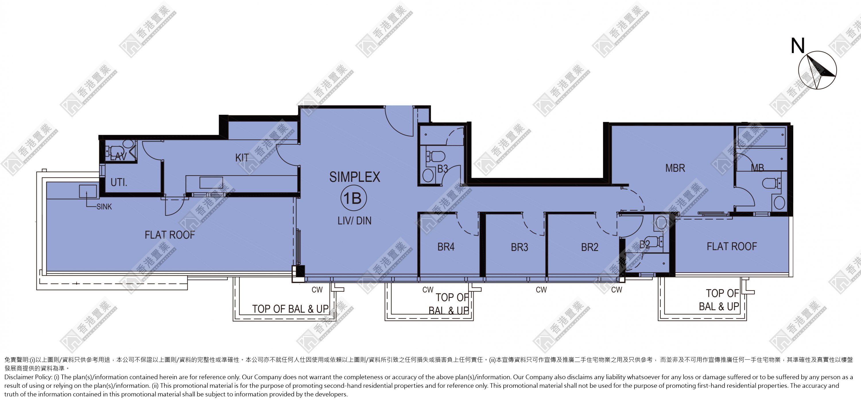 4 Bedrooms or above