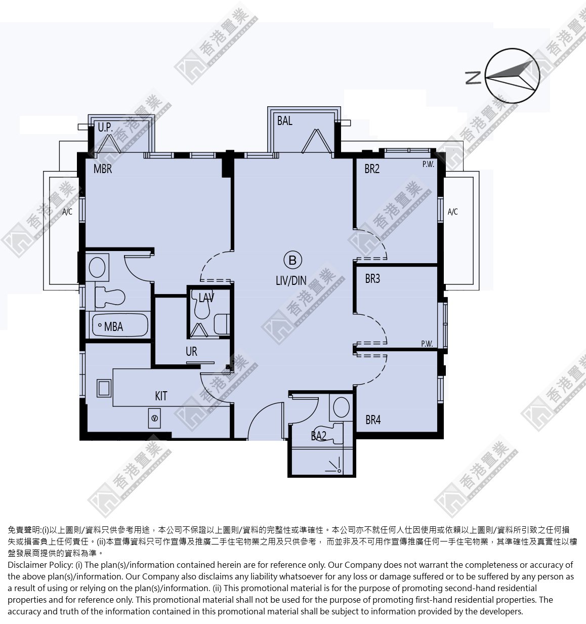 4房或以上
