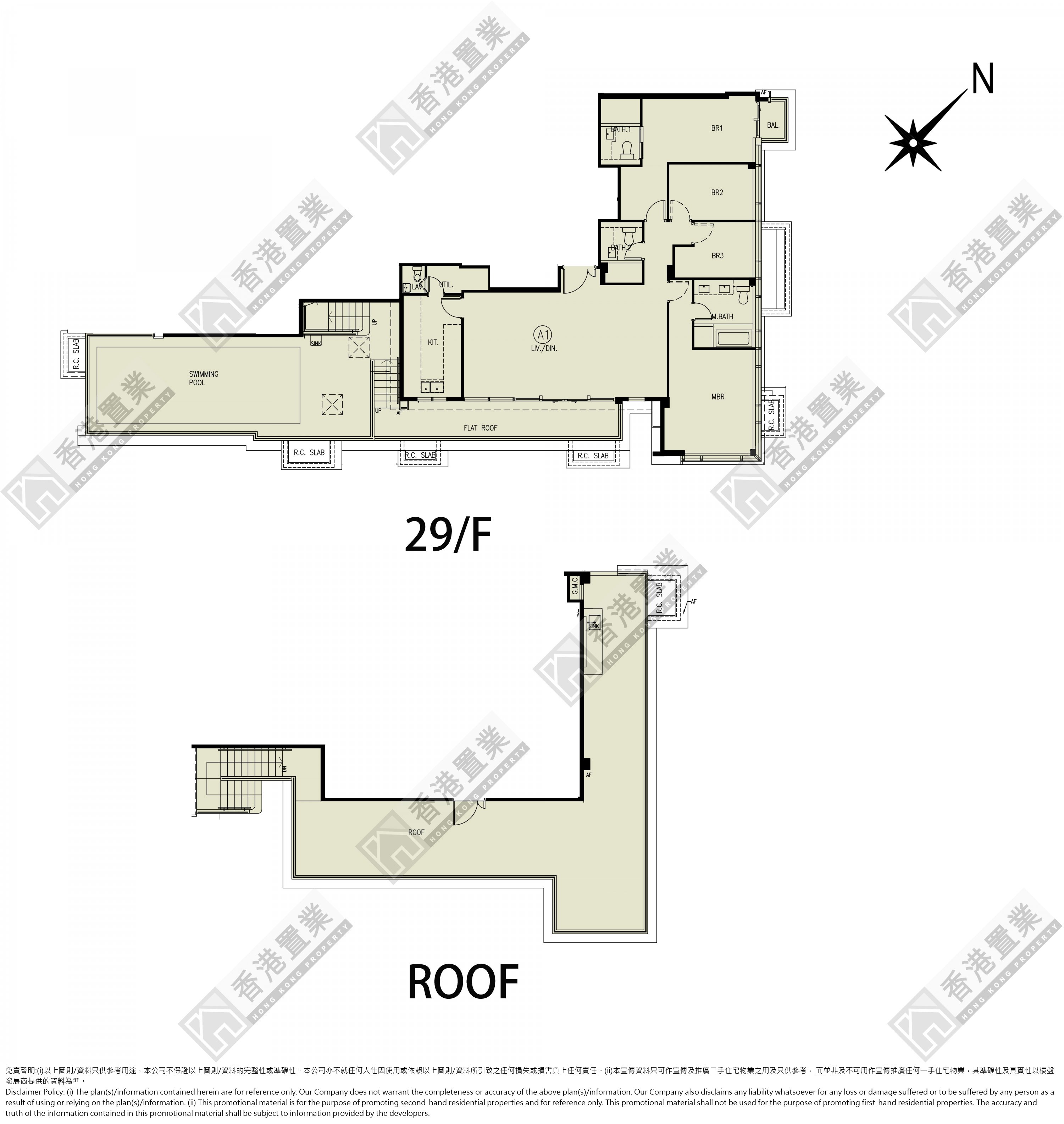 4 Bedrooms or above