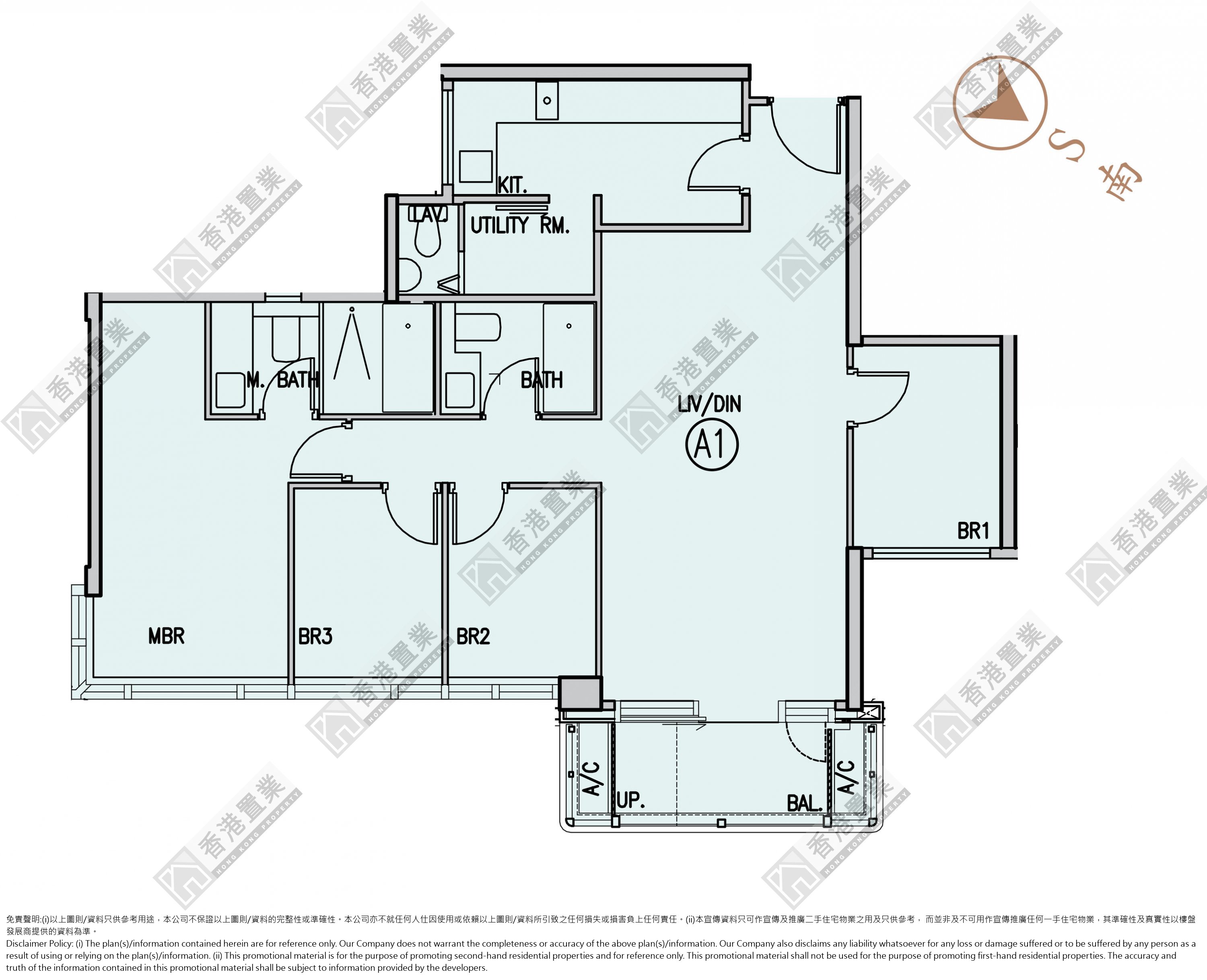 4 Bedrooms or above