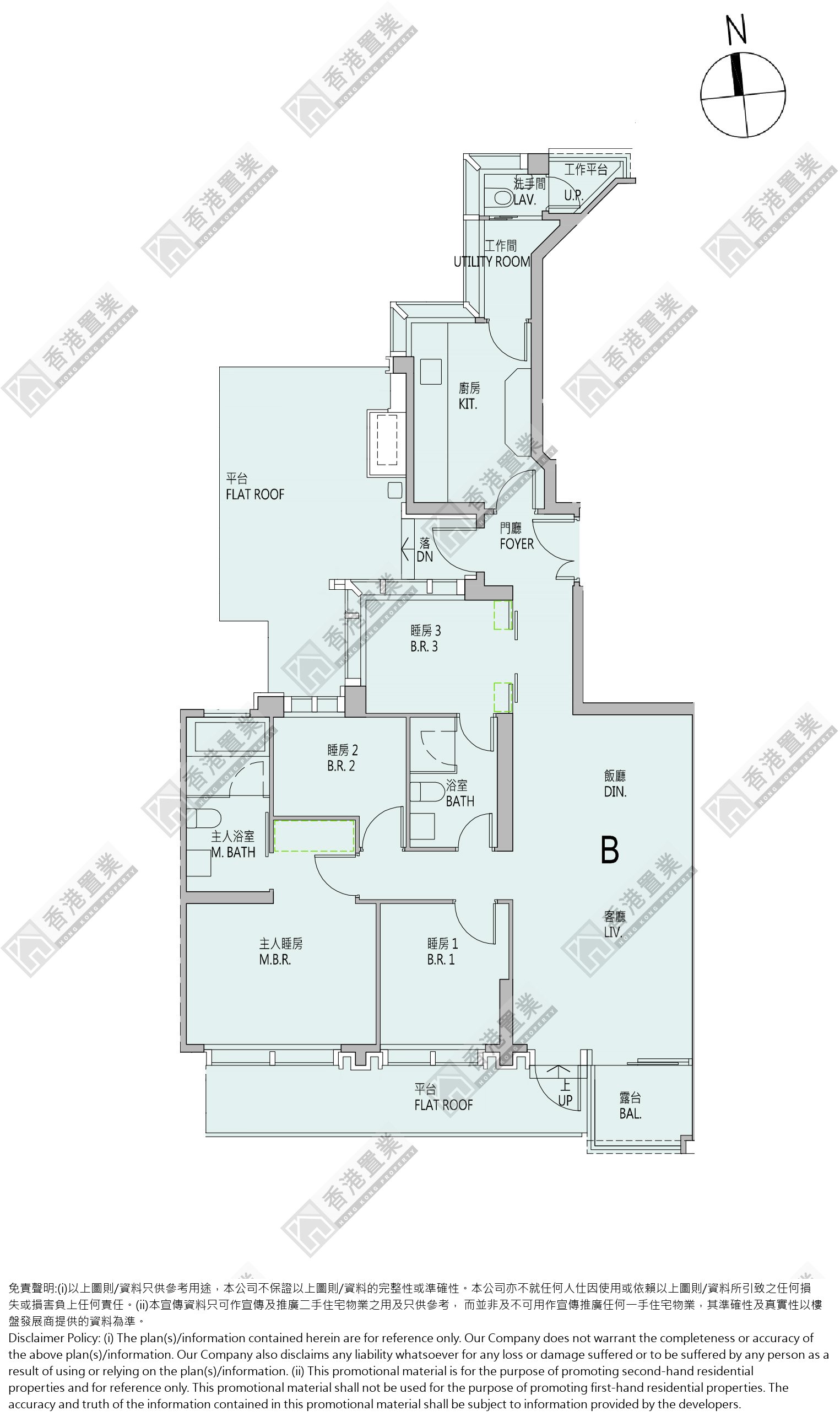 4 Bedrooms or above