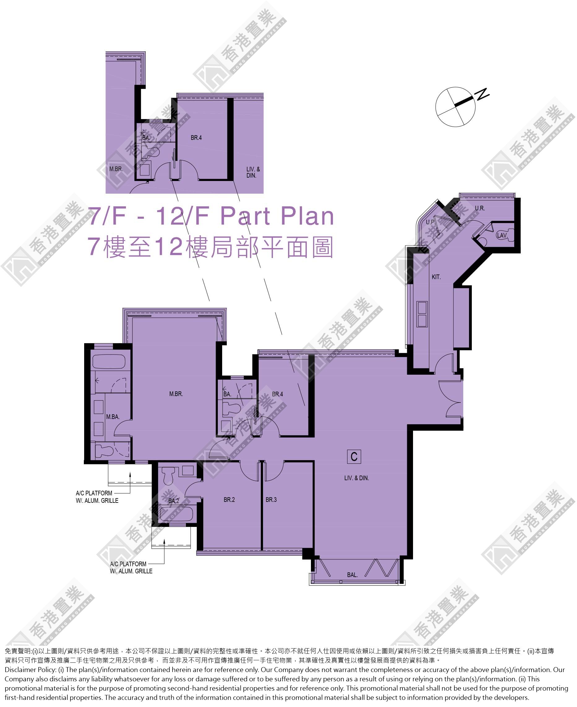 4 Bedrooms or above