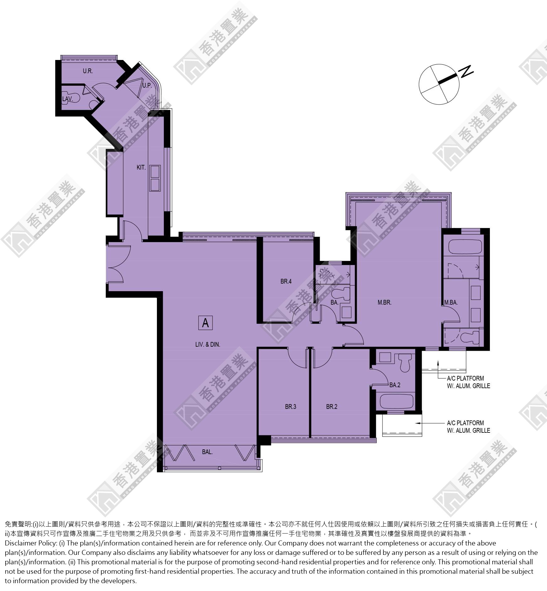4 Bedrooms or above