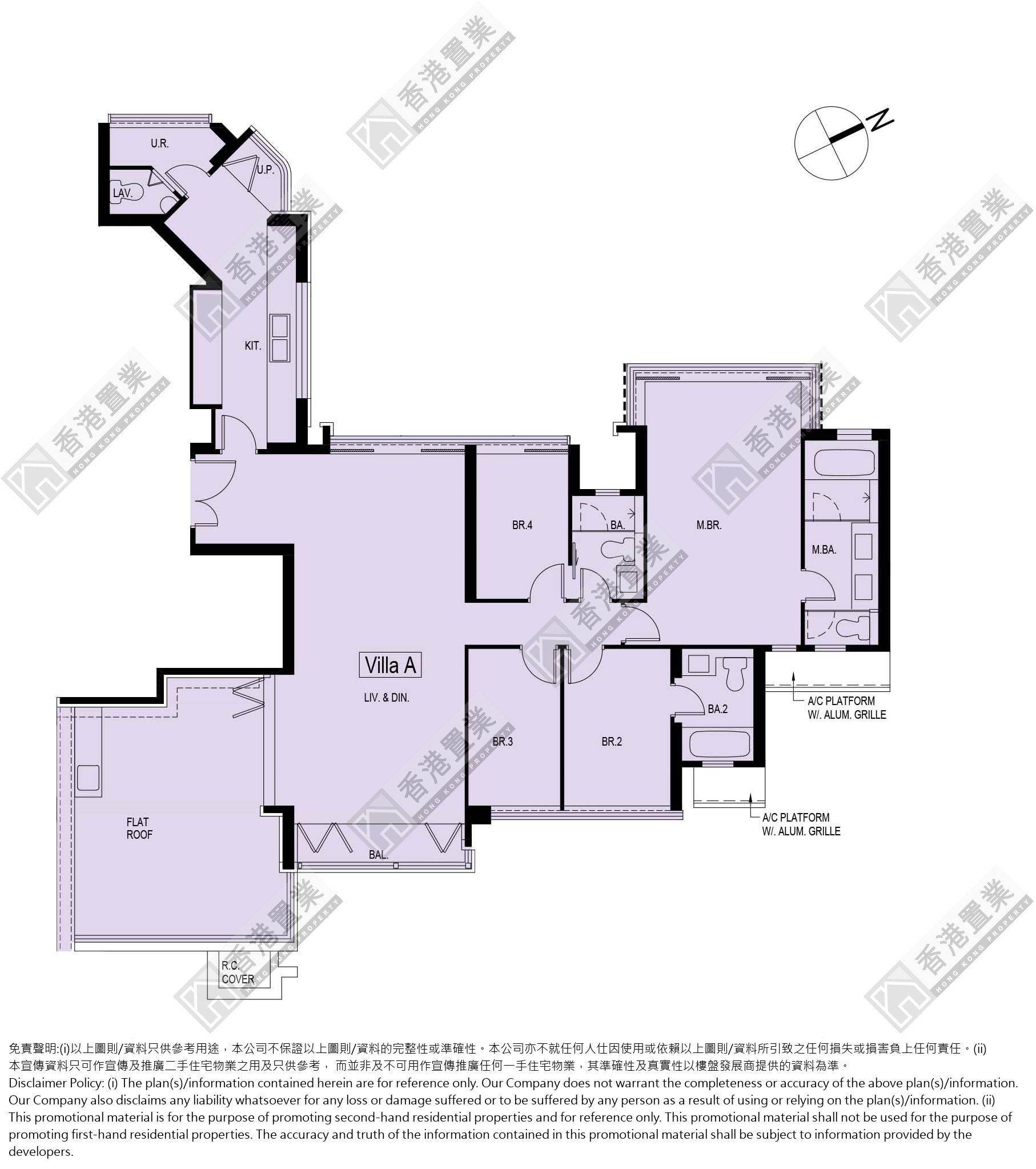 4 Bedrooms or above