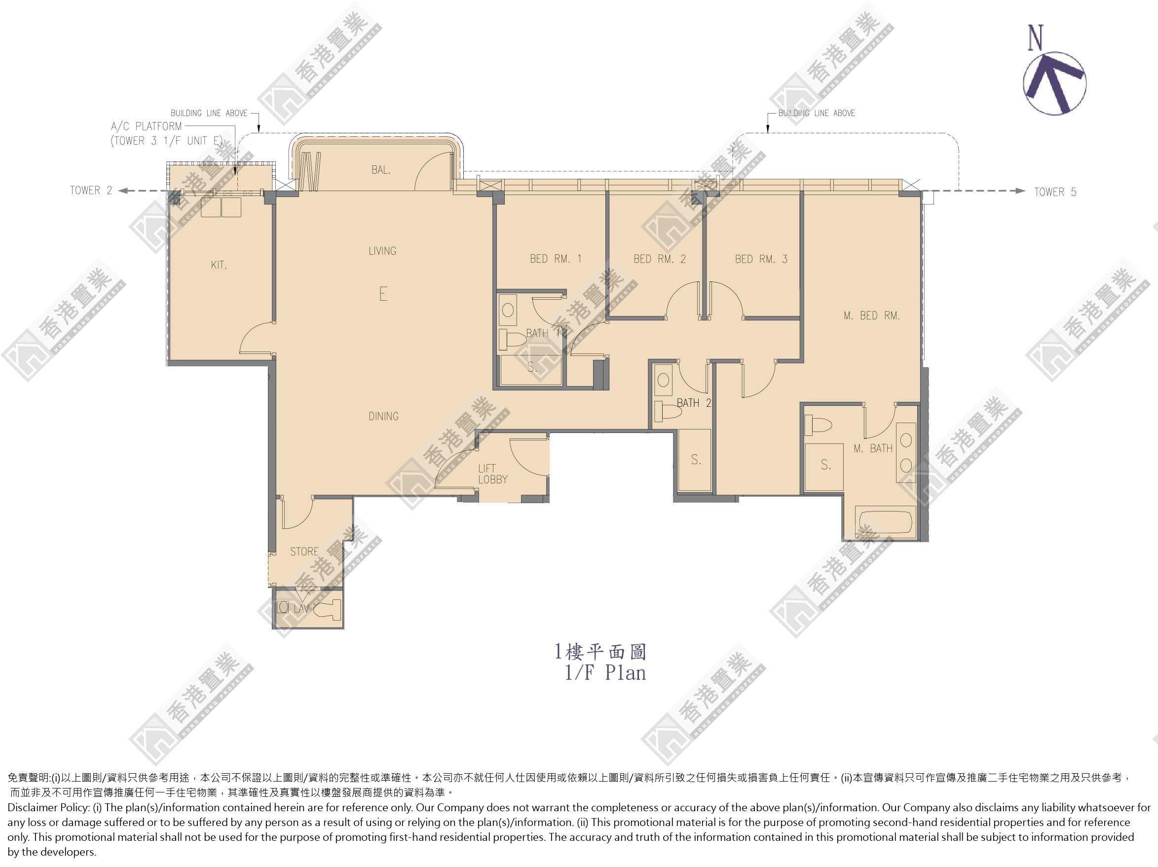 4 Bedrooms or above