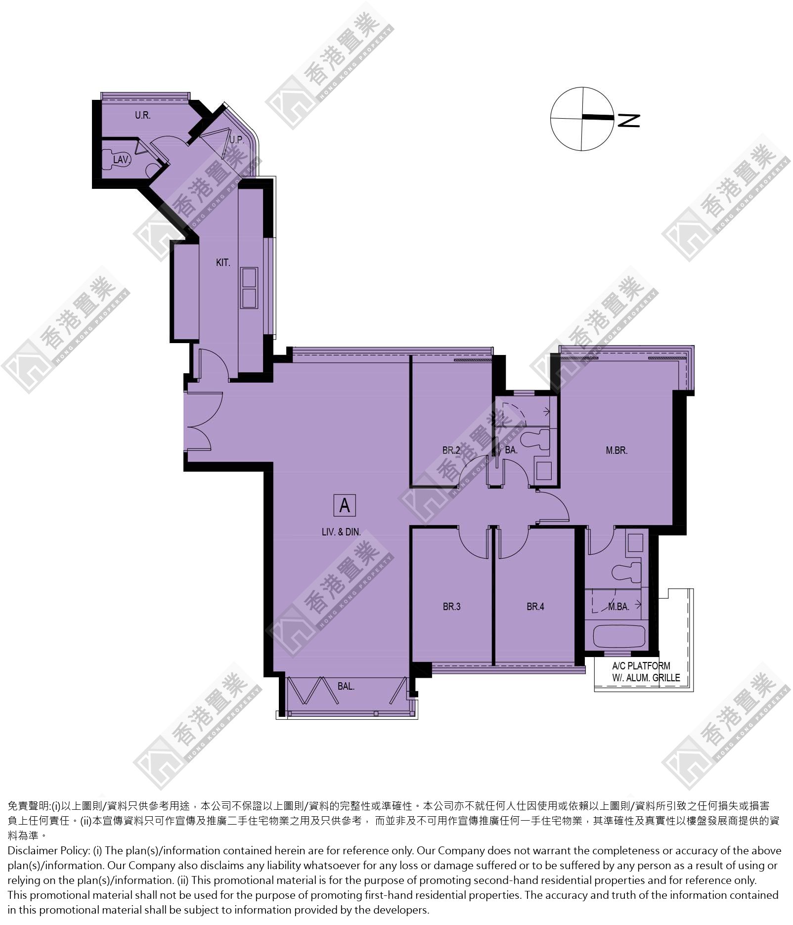 4 Bedrooms or above