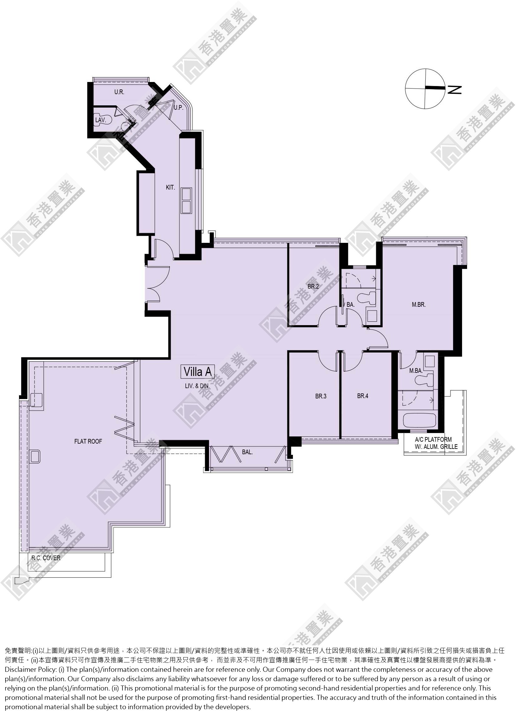 4 Bedrooms or above