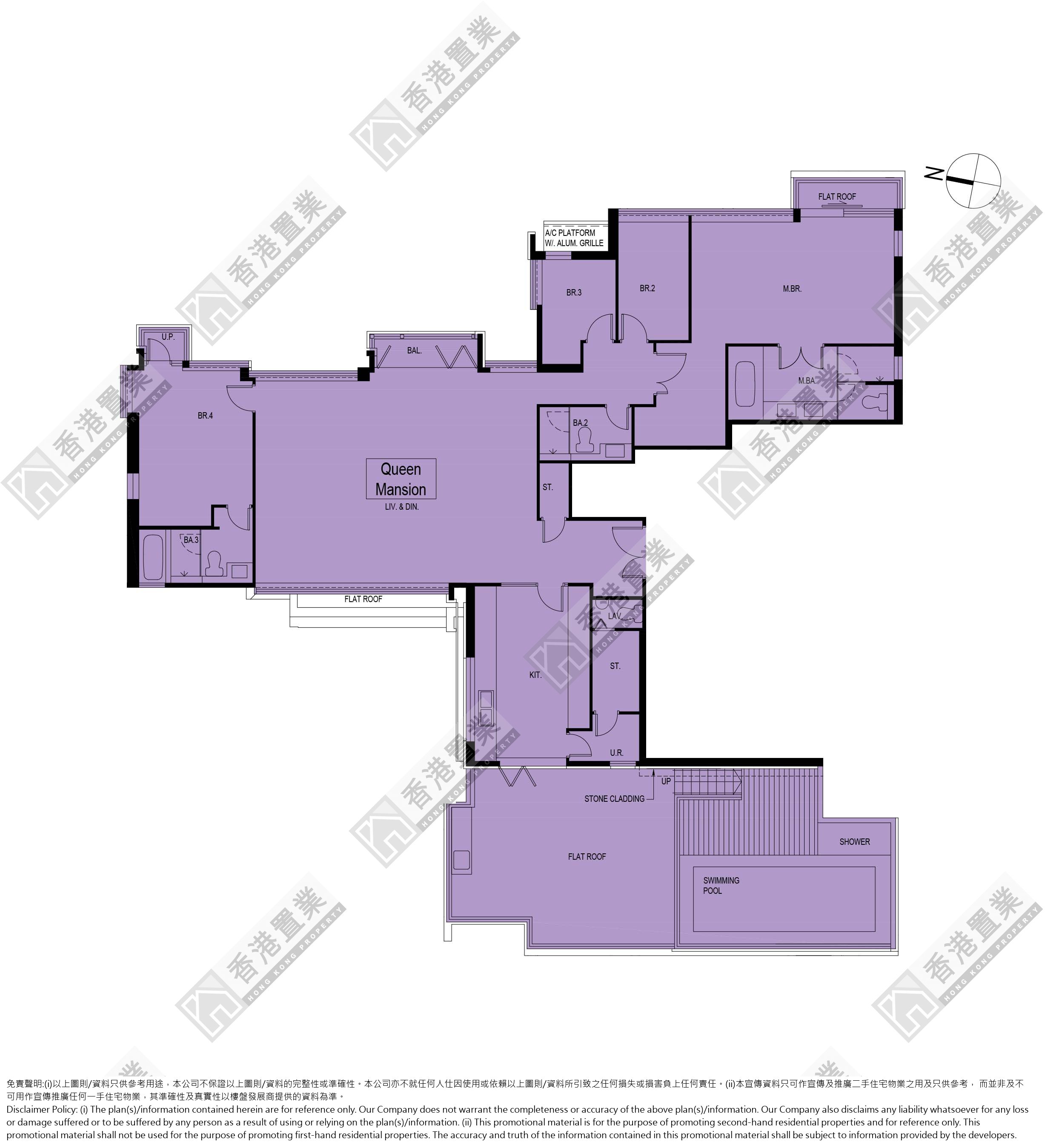 4 Bedrooms or above