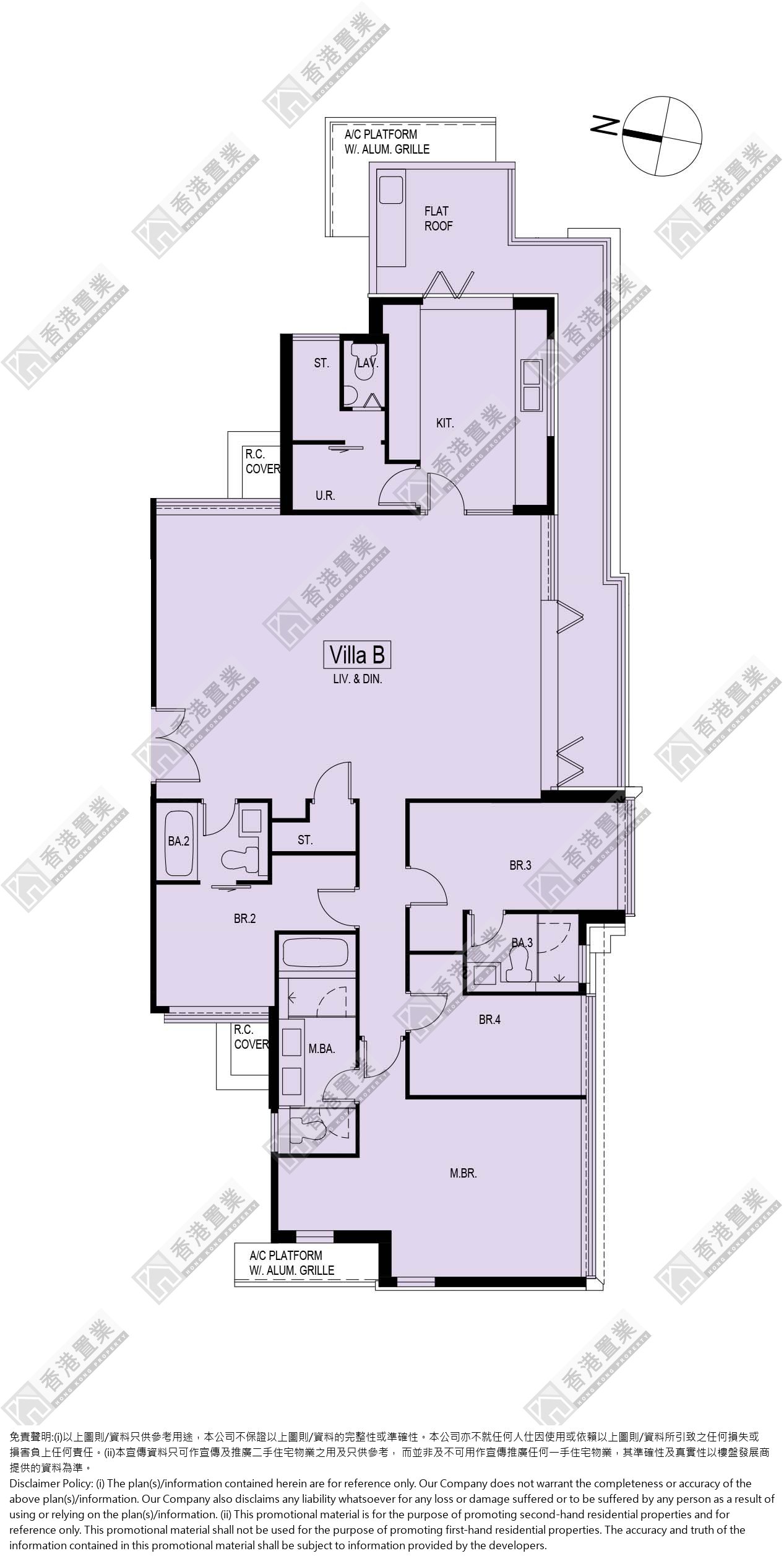 4 Bedrooms or above