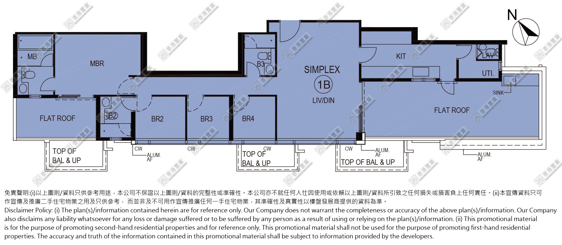 4 Bedrooms or above