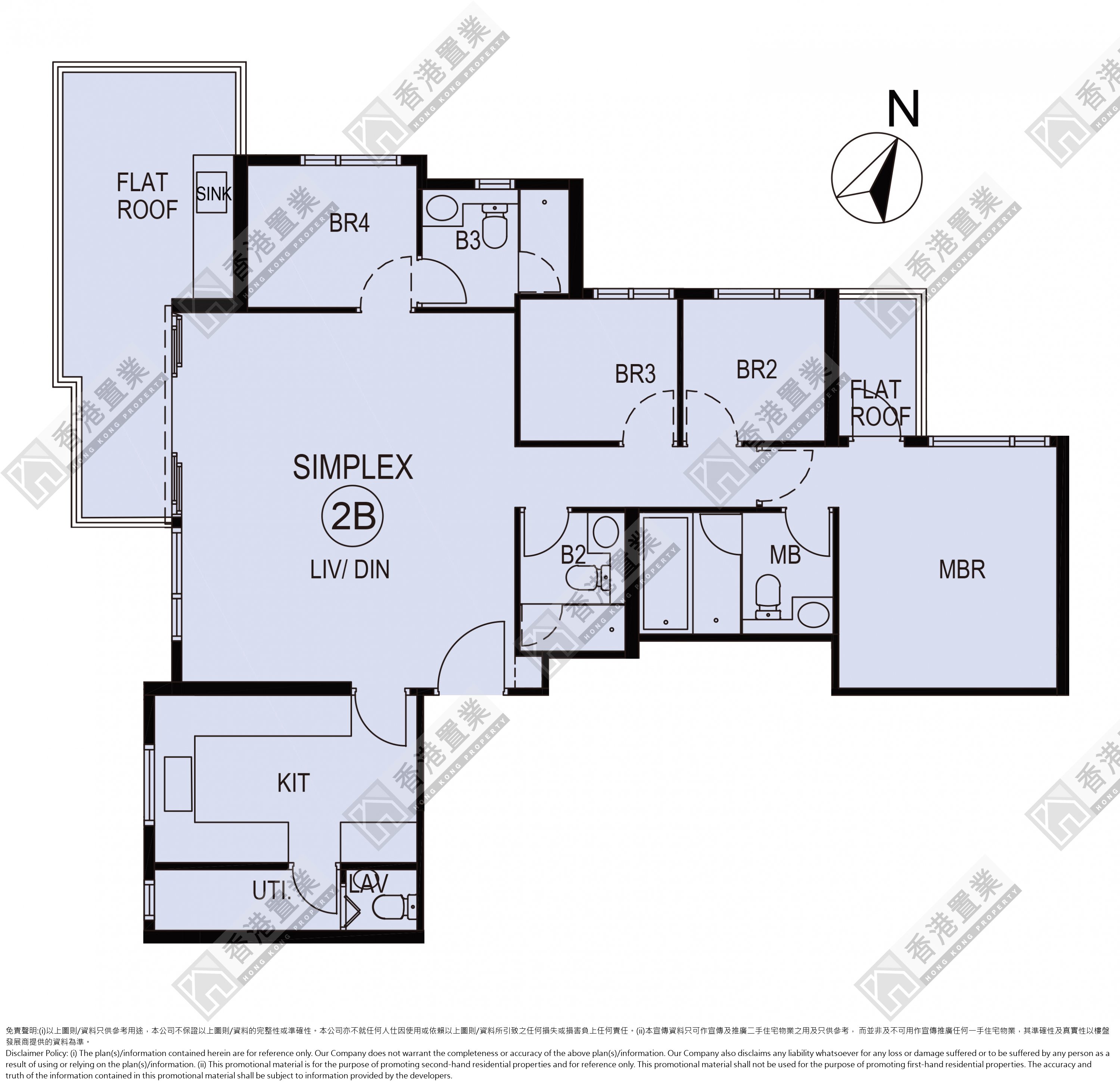 4 Bedrooms or above