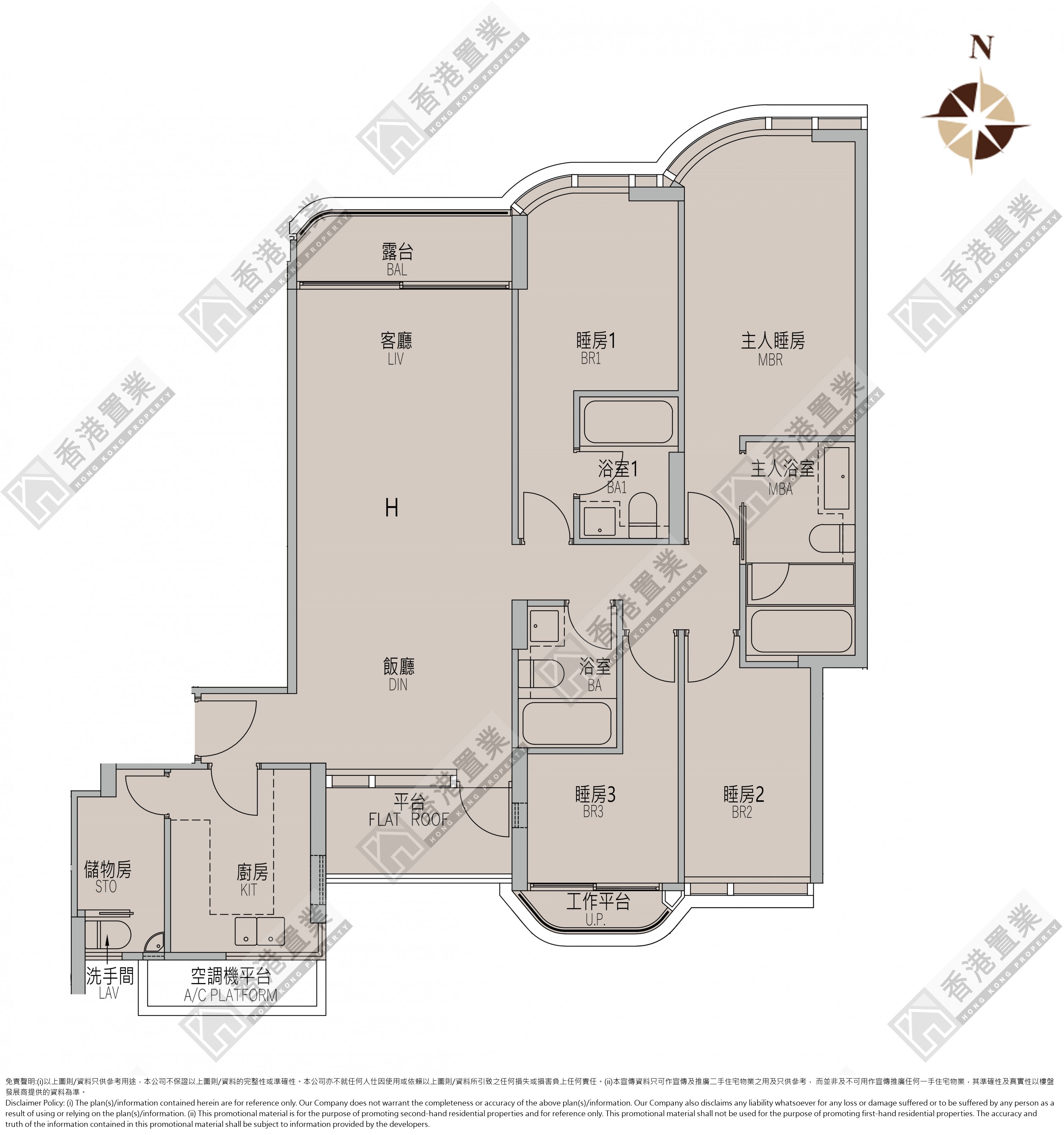 4 Bedrooms or above